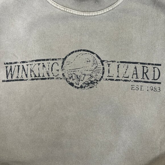 Vintage Faded Logo Sweatshirt Oversized Slouchy Athletic Streetwear Athleisure - Picture 6 of 6